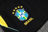 2026-27 Brazil Black Tank top and shorts suit #D26029