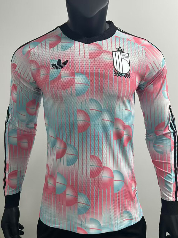 2026-27 Belgium Away Long Sleeve Player Version Soccer Jersey (长袖球员)