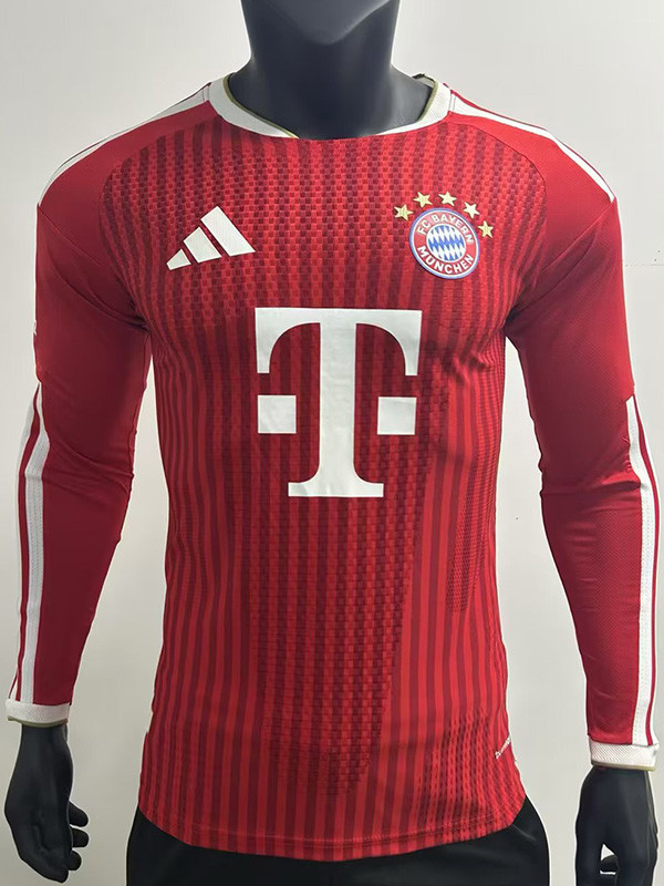 2026-27 Bayern Home Long Sleeve Player Version Soccer Jersey (长袖球员)