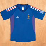 2002 France Home Retro Soccer Jersey