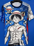 2026-27 Japan Special Edition Training shirts (蓝白刀疤路飞)