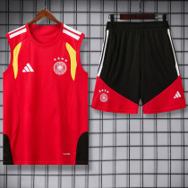 2026-27 Germany Red Tank top and shorts suit