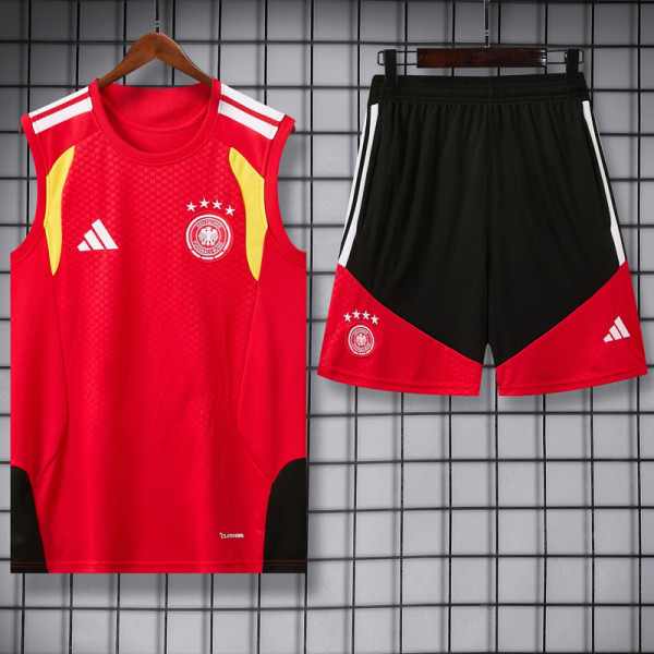 2026-27 Germany Red Tank top and shorts suit