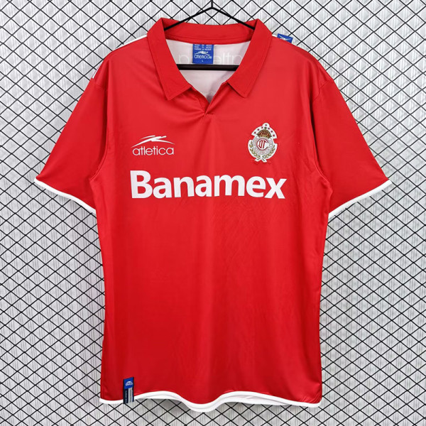 2003-2004 Toluca Home Retro Soccer Jersey