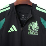 2026-27 Mexico Black Top Half Pull Tracksuit (半拉上衣)