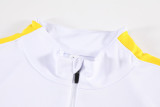 2026-27 Brazil White Kids Half Pull Tracksuit (童装)(半拉链)