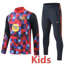 2026-27 BAR Red Kids Half Pull Tracksuit (童装)(半拉链)