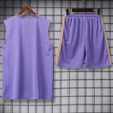 2025-26 Man Utd Purple Tank top and shorts suit