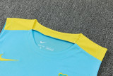 2025-26 BAR Light blue Tank top and shorts suit