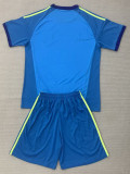 2026-27 Spain Lake blue Goalkeeper Kids Soccer Jersey