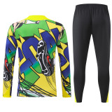 2026-27 Brazil Green Half Pull Tracksuit (涂鸦半拉链)
