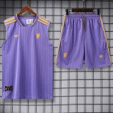 2025-26 Man Utd Purple Tank top and shorts suit