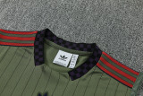 2025-26 Bayern Dark green Tank top and shorts suit