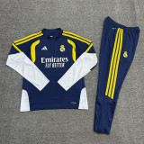 2026-27 RMA Royal blue Half Pull Tracksuit (半拉链)