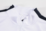 2026-27 France White Kids Half Pull Tracksuit (童装)(半拉链)