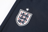 2026-27 England White Kids Half Pull Tracksuit (童装)(涂鸦半拉链)
