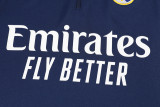 2026-27 RMA Royal blue Kids Half Pull Tracksuit (童装)(半拉链)