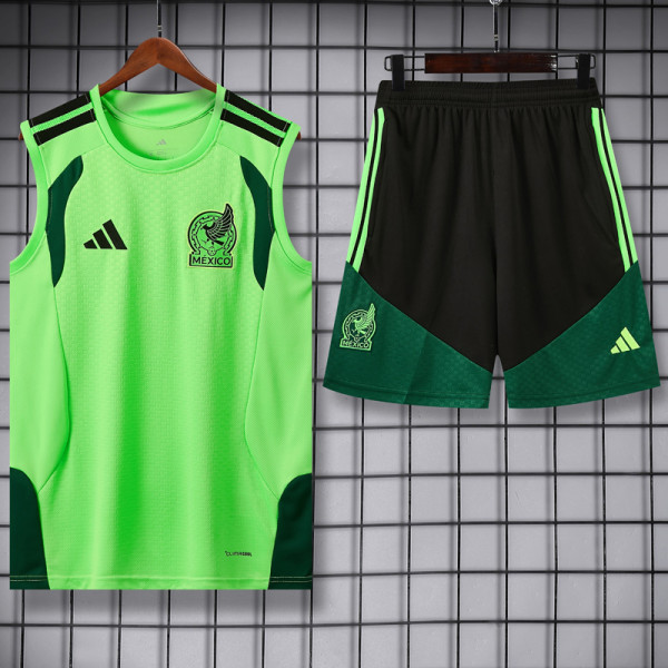 2026-27 Mexico Green Tank top and shorts suit