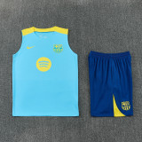2025-26 BAR Light blue Tank top and shorts suit