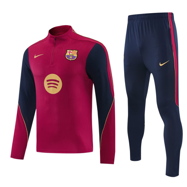 2026-27 BAR Red Half Pull Tracksuit (半拉链)