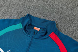 2026-27 Portugal Lake blue Half Pull Tracksuit (半拉链)