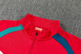 2026-27 Portugal Red Half Pull Tracksuit (半拉链)