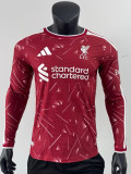 2026-27 LIV Home Long Sleeve Player Version Soccer Jersey (长袖球员)
