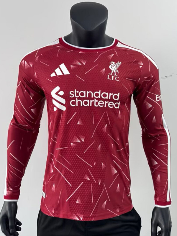 2026-27 LIV Home Long Sleeve Player Version Soccer Jersey (长袖球员)