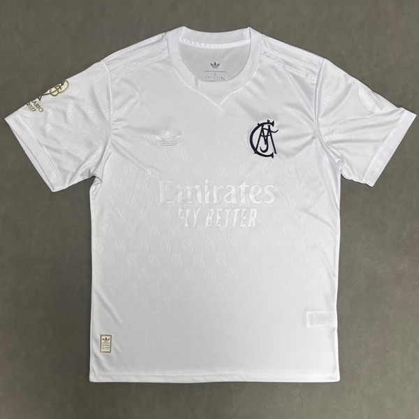 2026-27 RMA White 125th Anniversary Fans Soccer Jersey (圆领)