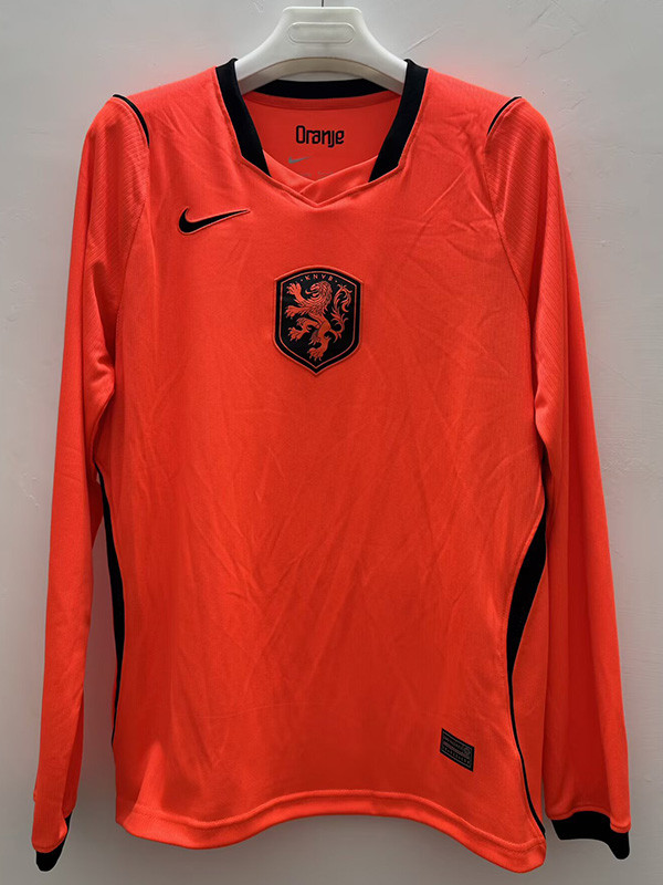 2026-27 Netherlands Home Long Sleeve Soccer Jersey (长袖)