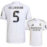 2025-26 RMA Home Bellingham #5 Print Dragon Number Fans Soccer Jersey