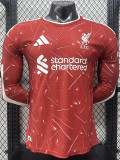 2026-27 LIV Home Long Sleeve Player Version Soccer Jersey (长袖球员)