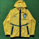 2026 World Cup Brazil Yellow Walkout Jacket (Hooded) #单上衣