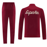 2026-27 Spain Brown Red Jacket Tracksuit #01