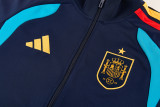 2026-27 Spain Royal blue Jacket Tracksuit #02
