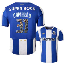 2025-26 Porto Home Print CAMPEÃO #31 Fans Soccer Jersey