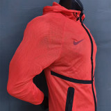 2026 World Cup  Netherlands Orange Walkout Jacket (Hooded) #单上衣