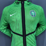 2026 Nigeria Green Walkout Jacket (Hooded) #单上衣