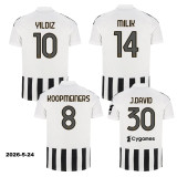 2026-27 JUV Home Long Sleeve Player Version Soccer Jersey (长袖球员)