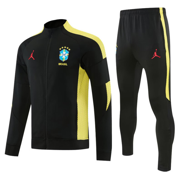 2026-27 Brazil Black Jacket Tracksuit