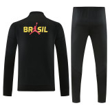 2026-27 Brazil Black Jacket Tracksuit