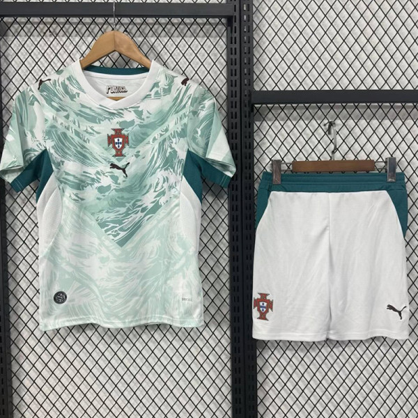 2026-27 Portugal Away Kids Soccer Jersey