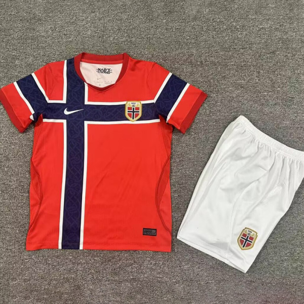 2026-27 Norway Home Kids Soccer Jersey