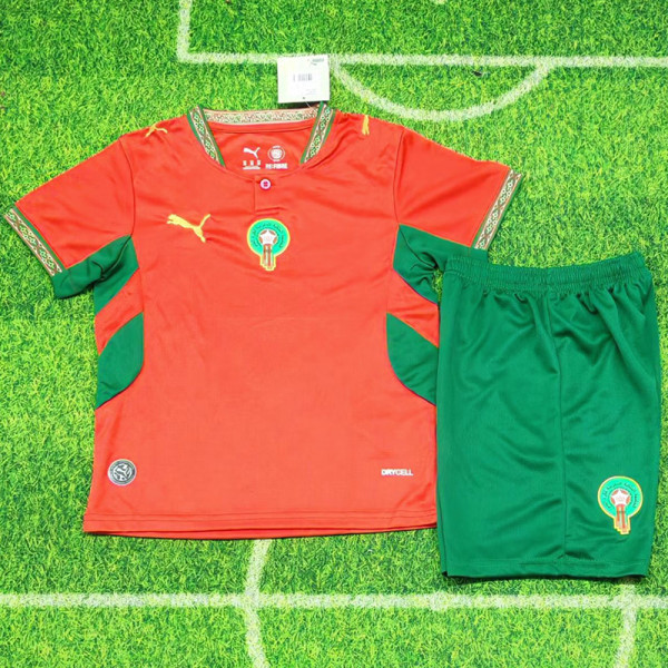 2026-27 Morocco Home Kids Soccer Jersey