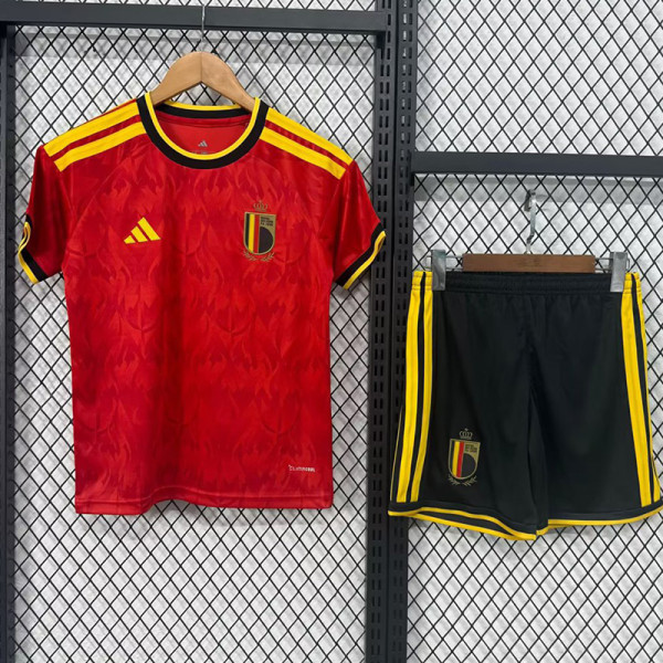 2026-27 Belgium Home Kids Soccer Jersey
