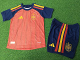 2026-27 Spain Home Kids Player Version Soccer Jersey (球员童装)