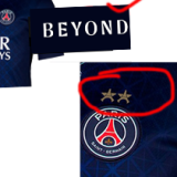 2025-26 PSG Home Print 2 Star Champions of Europe 26 Fans Soccer Jersey