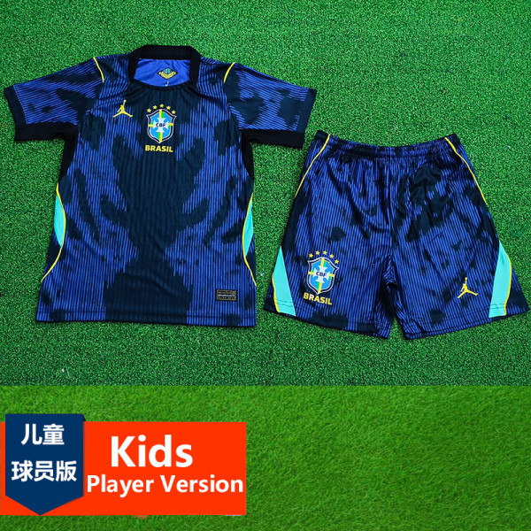 2026-27 Brazil Away Kids Player Version Soccer Jersey (球员童装)