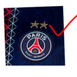 2025-26 PSG Home Print 2 Star Champions of Europe 26 Fans Soccer Jersey