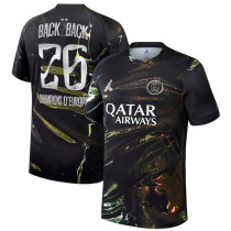 2025-26 PSG Jordan Night Edition Print 2 Star Champions of Europe 26 Fans Soccer jersey